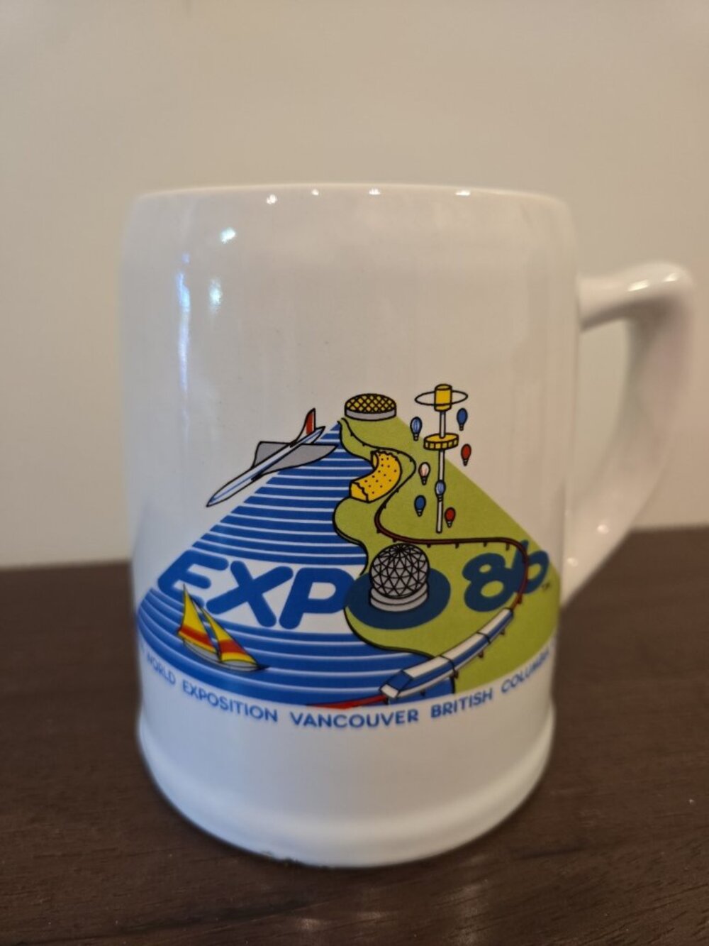 EXPO 86 Vancouver British Colombia Canada Beer Stein Style Ceramic Mug